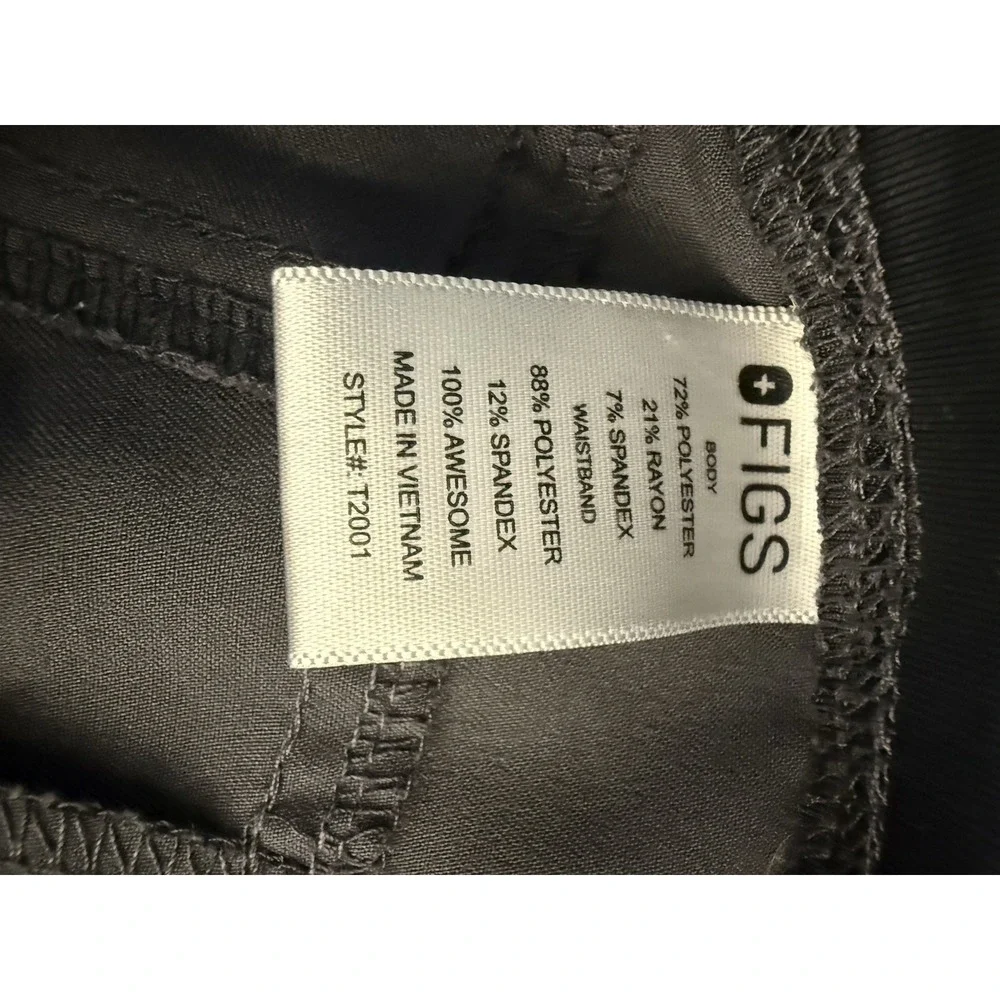 Figs Scrubs Dark GRAY 2 Piece Set: Men's Shirt Size Large & Pants Size XL